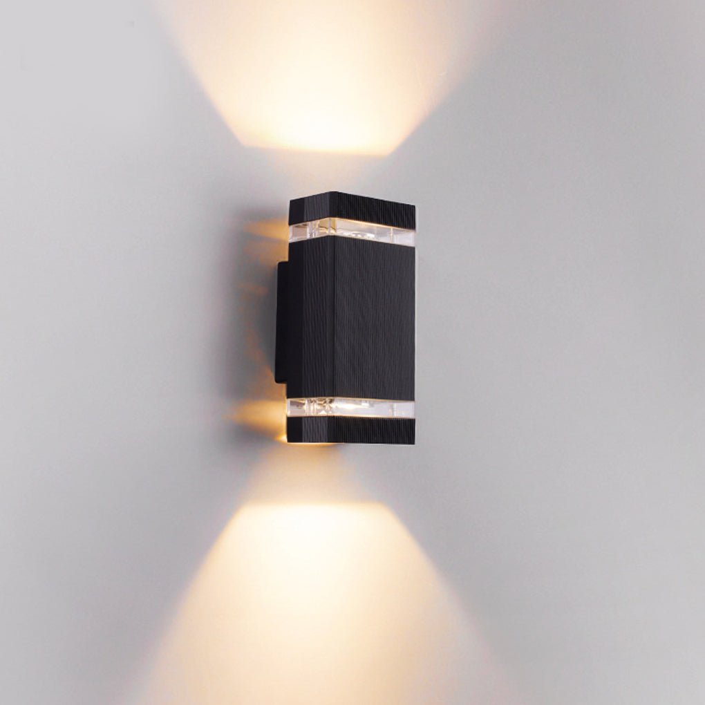 Square Up and Down Lights LED Outdoor Wall Lights Wall Sconce Lighting Wall Lamp - Dazuma