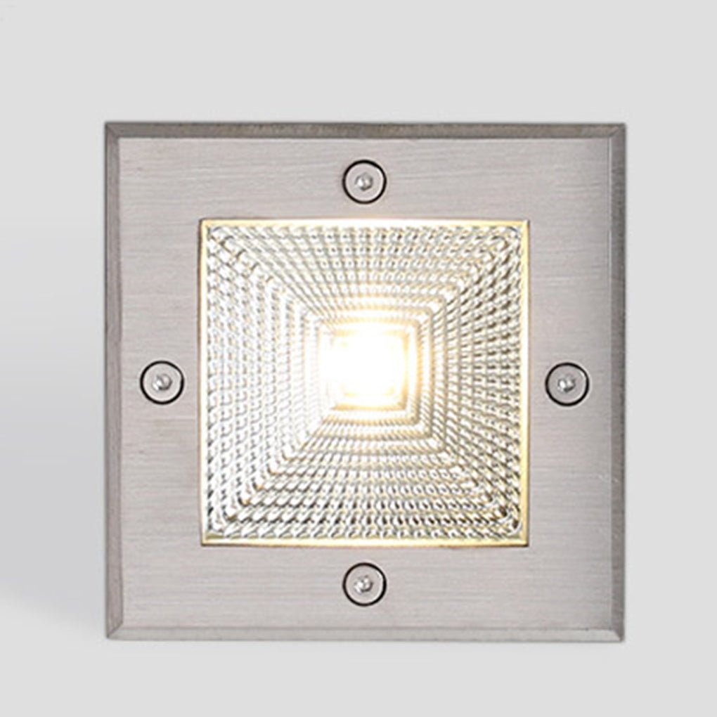 Square 90 - 260V In - Wall Recessed 4W LED Step Lights for Outdoor Stairs, Deck, and Patio
