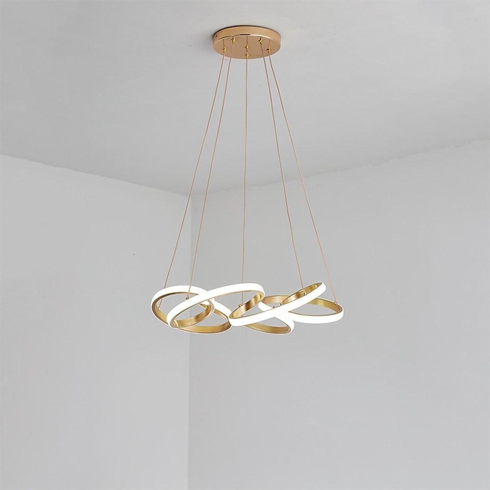 Interwoven Wave Design Chandelier Light Mid Century Chandelier