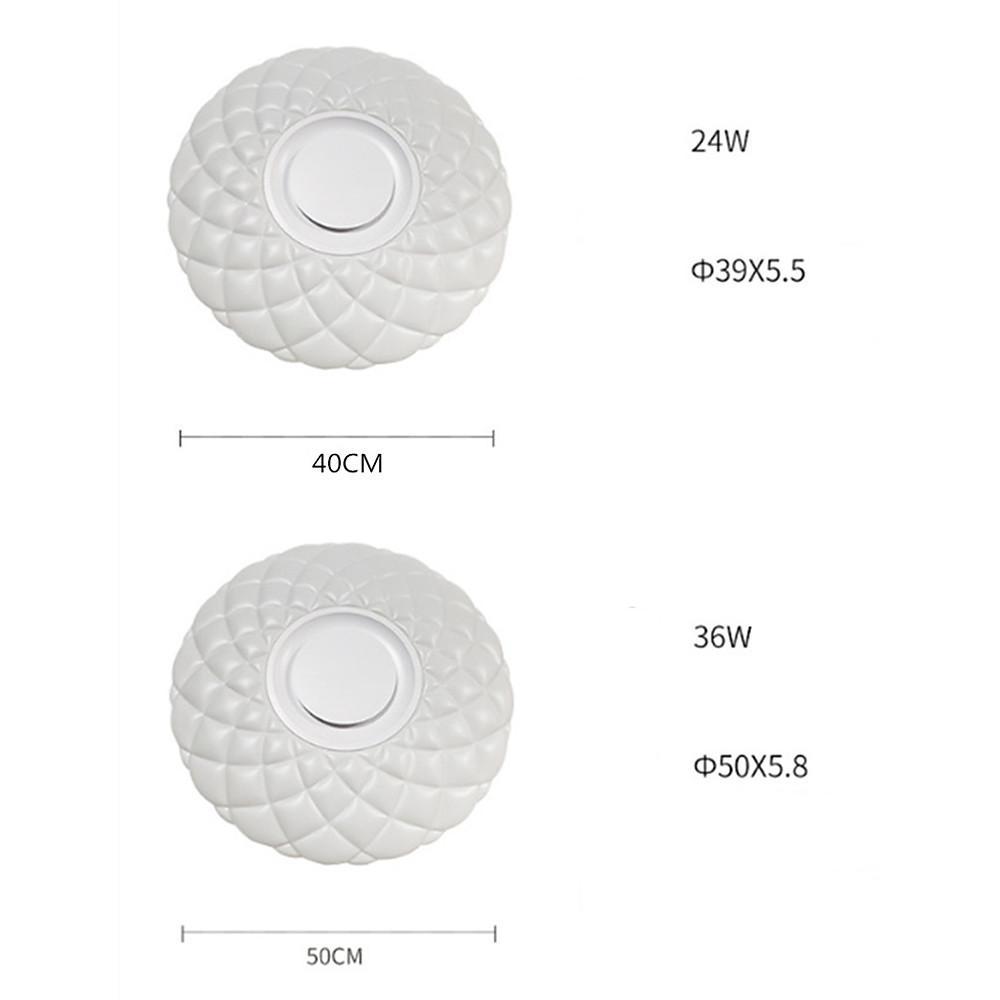 20'' LED 1-Light Circle Design Flush Mount Lights Metal Acrylic Dimmable Ceiling Lights