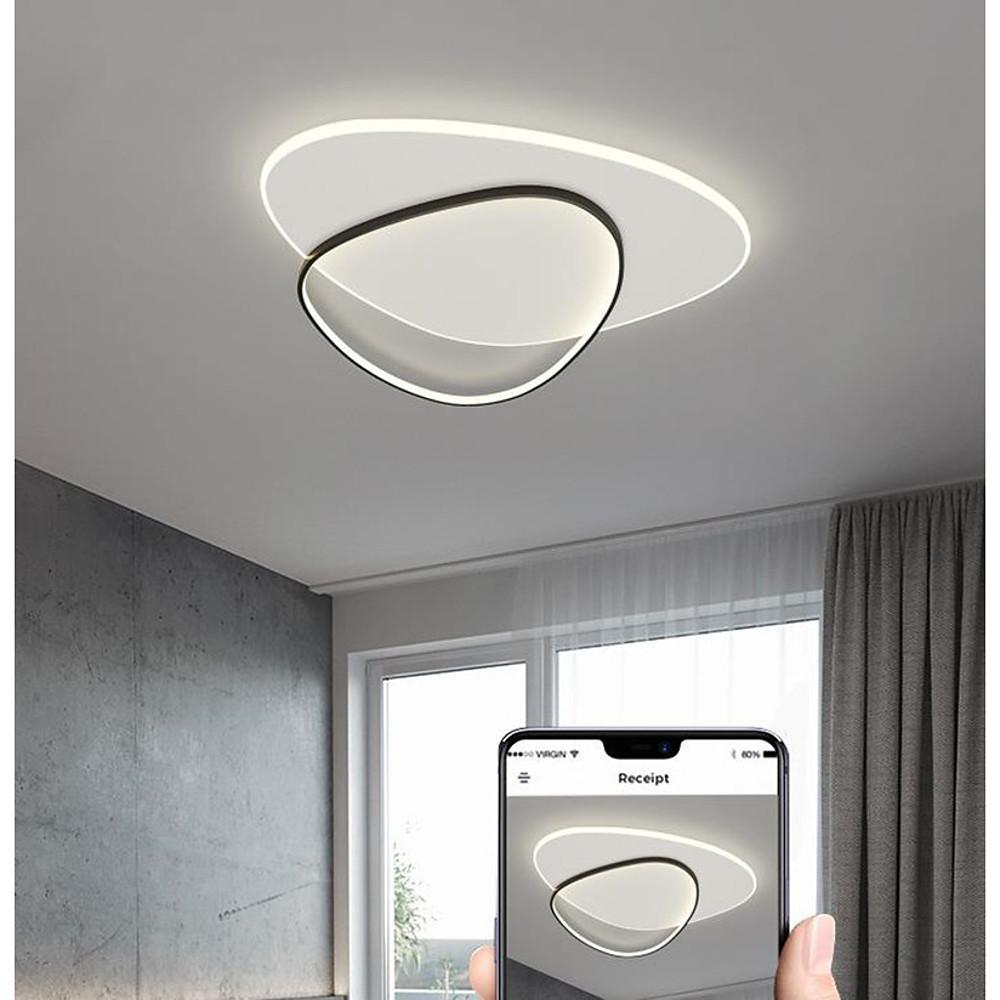 22'' LED 1-Light Circle Design Flush Mount Lights LED Artistic Aluminium Alloy Acrylic Silica gel Artistic Style Flush Mounts Semi Flush Mounts-dazuma