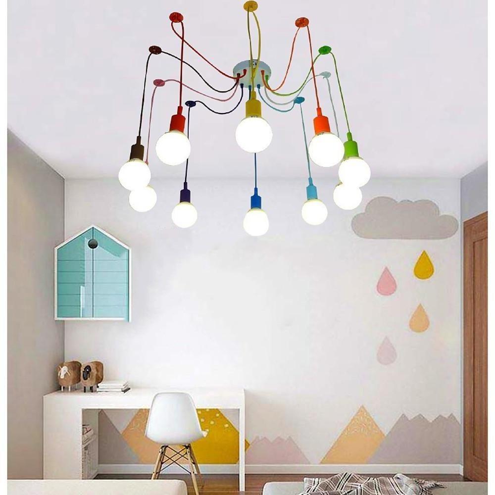 Cluster Spider Pendant Lighting 10 - heads DIY Adjustable Ceiling Lights