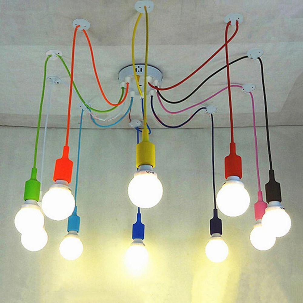 Cluster Spider Pendant Lighting 10 - heads DIY Adjustable Ceiling Lights