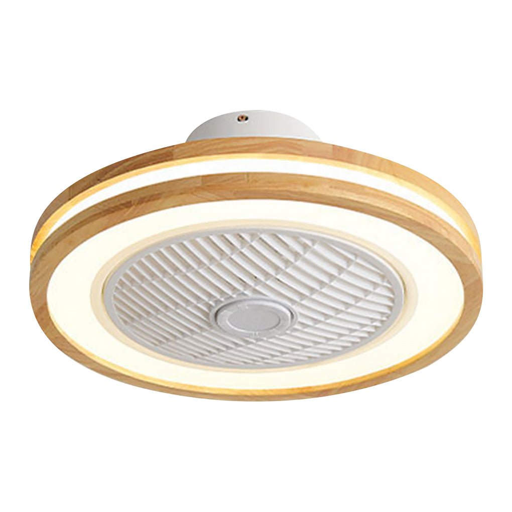 Three - level Wind Regulation Nordic Modern Bladeless Ceiling Fans with Lights and Remote Control