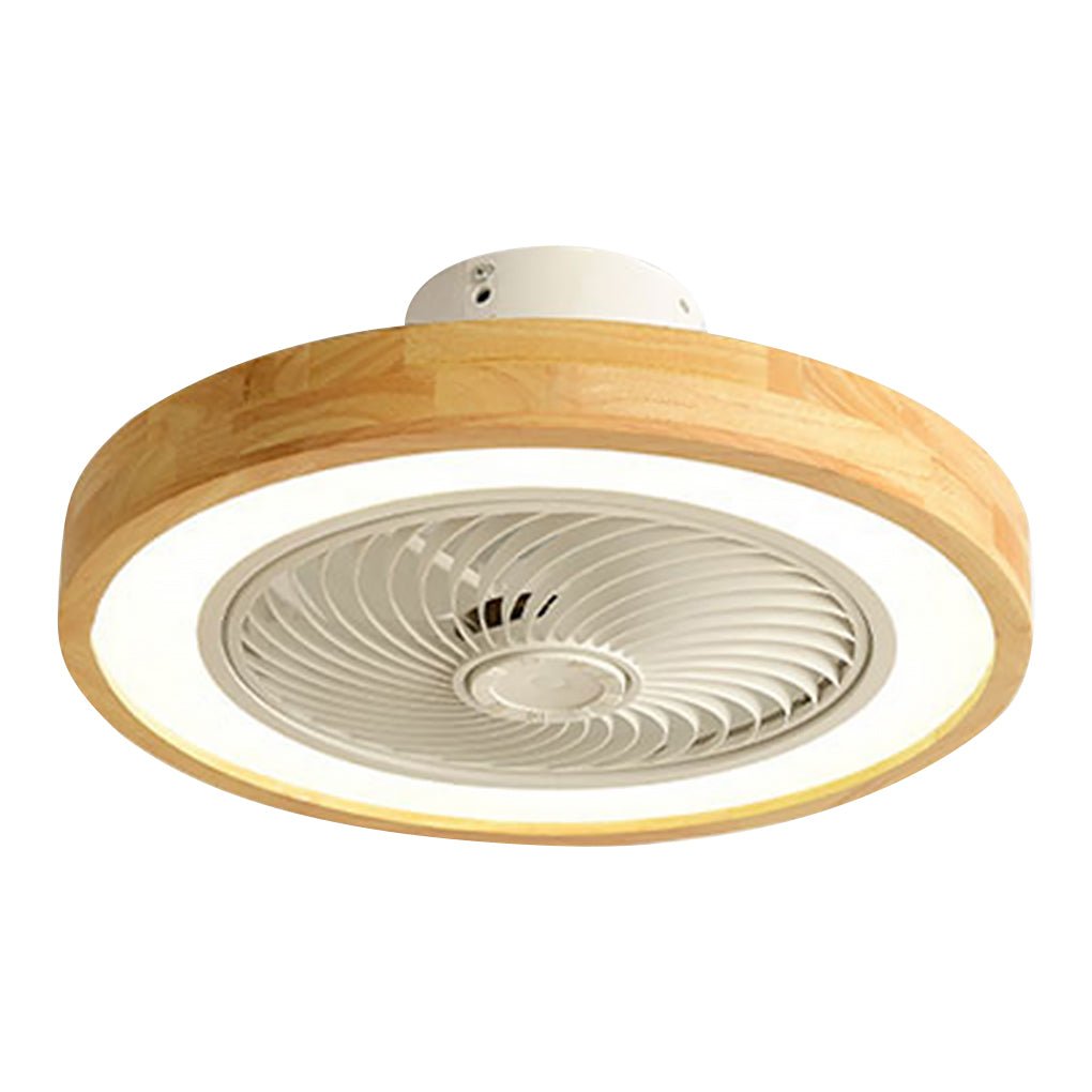 Three - level Wind Regulation Nordic Modern Bladeless Ceiling Fans with Lights and Remote Control