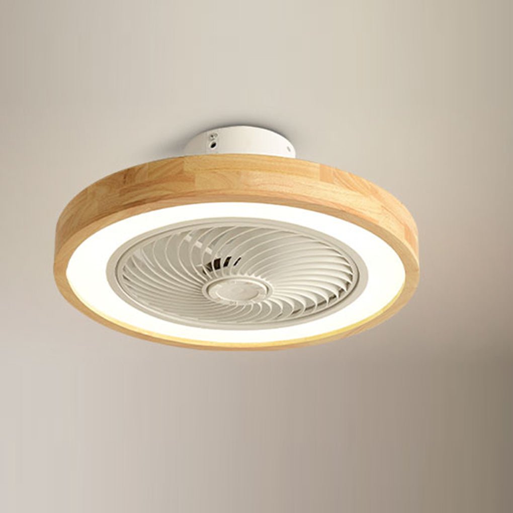 Three-level Wind Regulation Nordic Modern Ceiling Fans with Lights and Remote Control - Dazuma