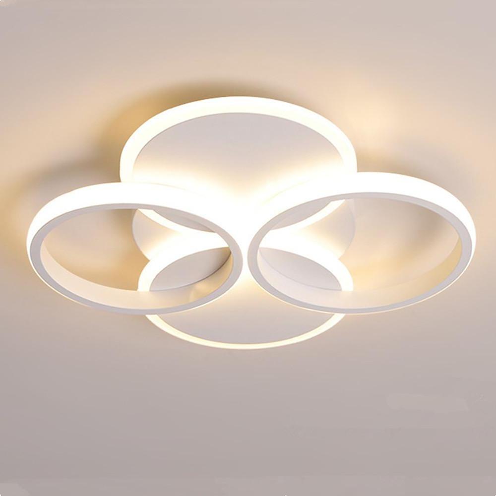 4 Circle Flush Mount Ceiling Light Modern Geometrical LED Light
