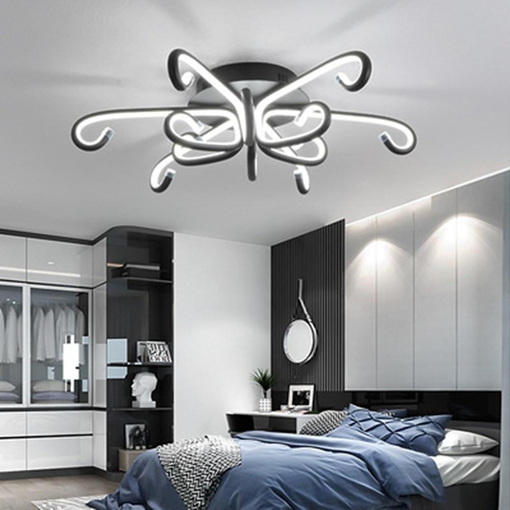 Modern Artistic Octopus - Inspired Flush Mount Ceiling Light with Sleek Curved LED Design