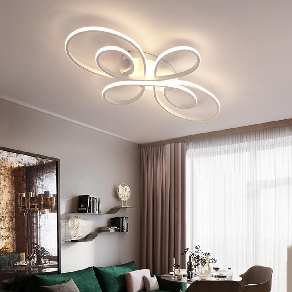 31'' LED 1-Light LED Dimmable Flush Mount Lights Nordic Style LED Aluminum Silica gel Metal Dimmable Ceiling Lights