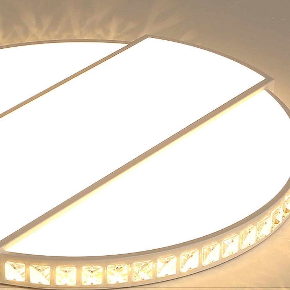 20'' LED 1-Light LED Mini Style Adjustable Creative Flush Mount Lights Modern LED Metal Acrylic Geometrical Dimmable Ceiling Lights