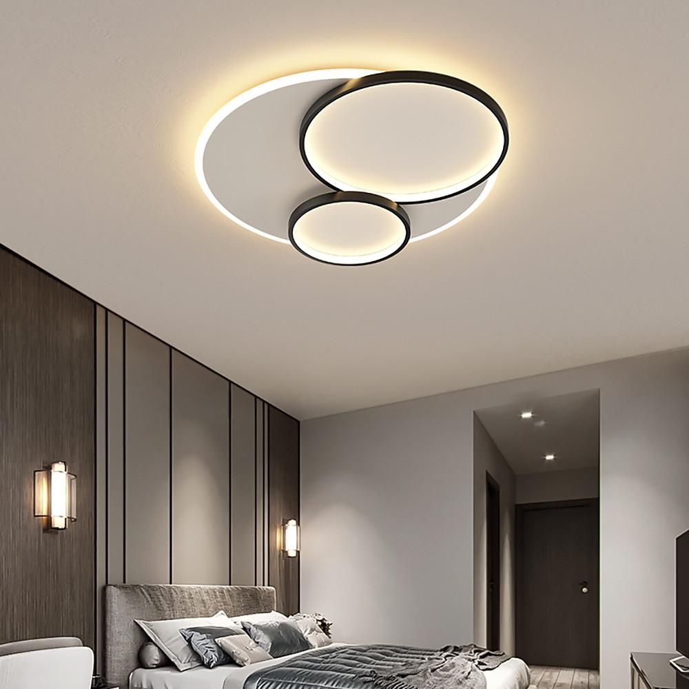 16'' LED 3-Light Single Design Flush Mount Lights Nordic Style LED Metal Acrylic Flush Mounts Semi Flush Mounts-dazuma