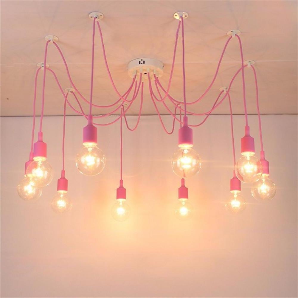 Cluster Spider Pendant Lighting 10 - heads DIY Adjustable Ceiling Lights