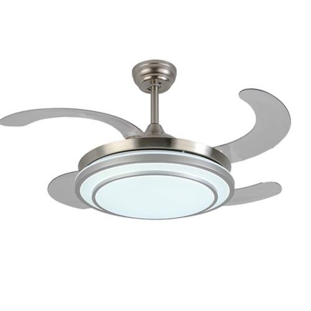 19'' LED 1-Light Single Design Ceiling Fan ABS Acrylic Metal Minimalist Modern Style Classic Style Ceiling Fan Lights-dazuma