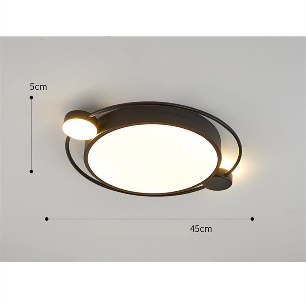 18'' LED 1-Light WIFI Control LED Dimmable Flush Mount Lights Nordic Style LED Metal PVC Dimmable Ceiling Lights-dazuma