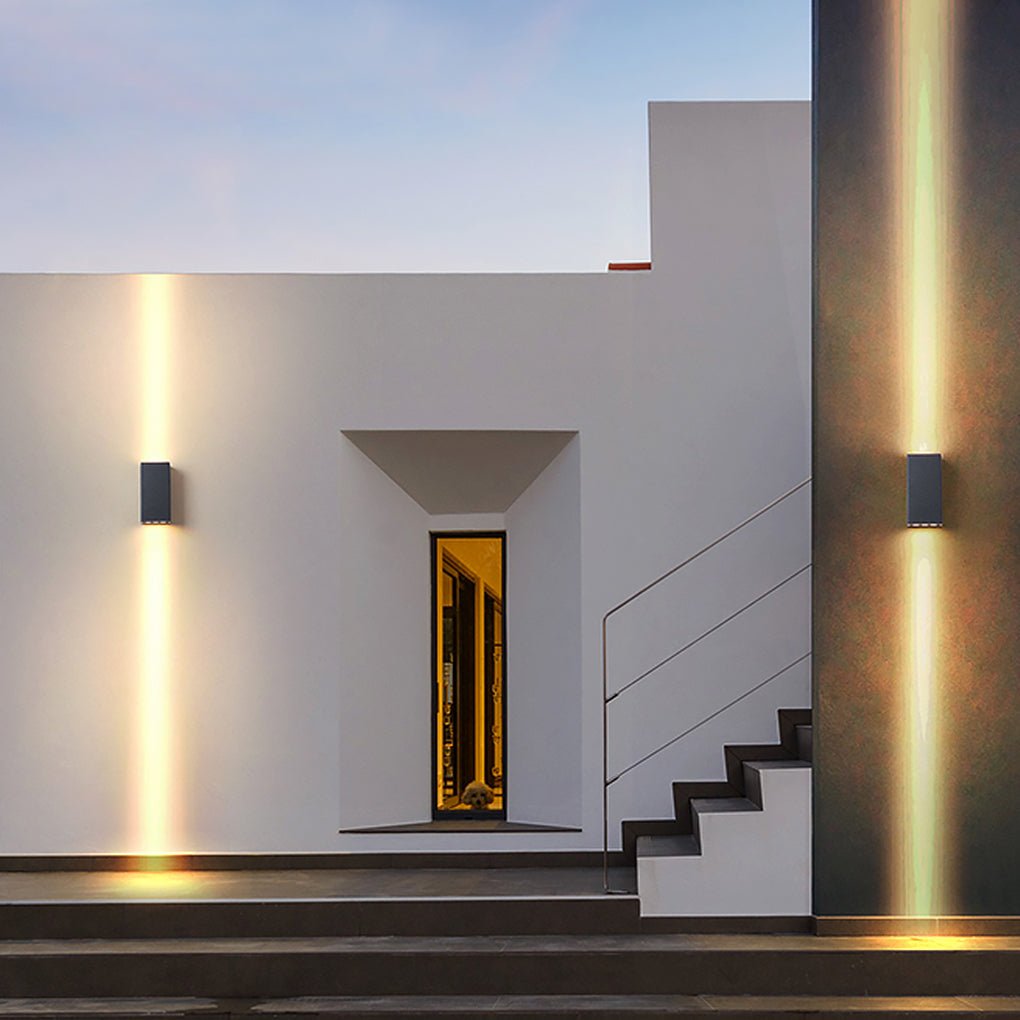 Two Light Effect Optional Waterproof LED Wall Light for Outdoor Villa Courtyard - Dazuma