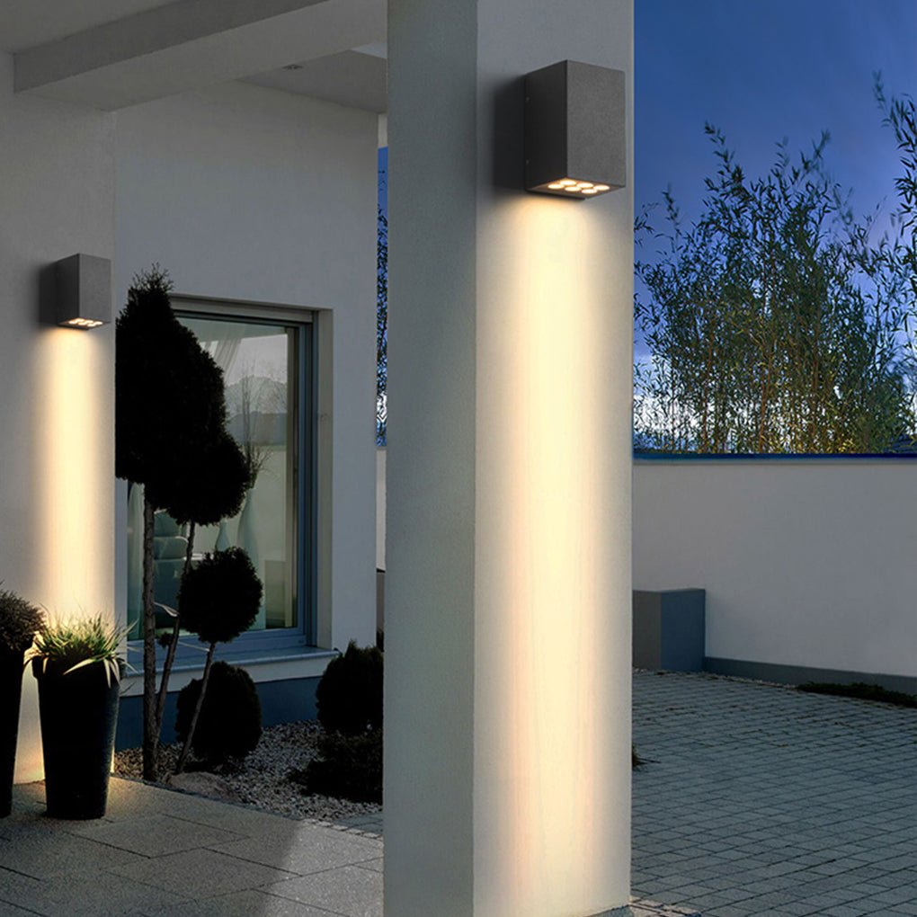 Illustration of Outdoor Villa Lighting