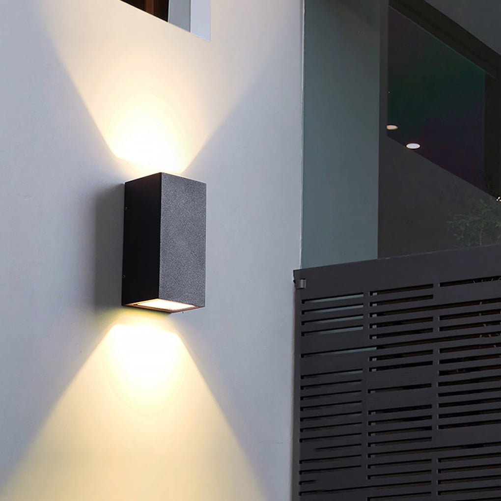 Two Light Effect Optional Waterproof LED Wall Light for Outdoor Villa Courtyard - Dazuma