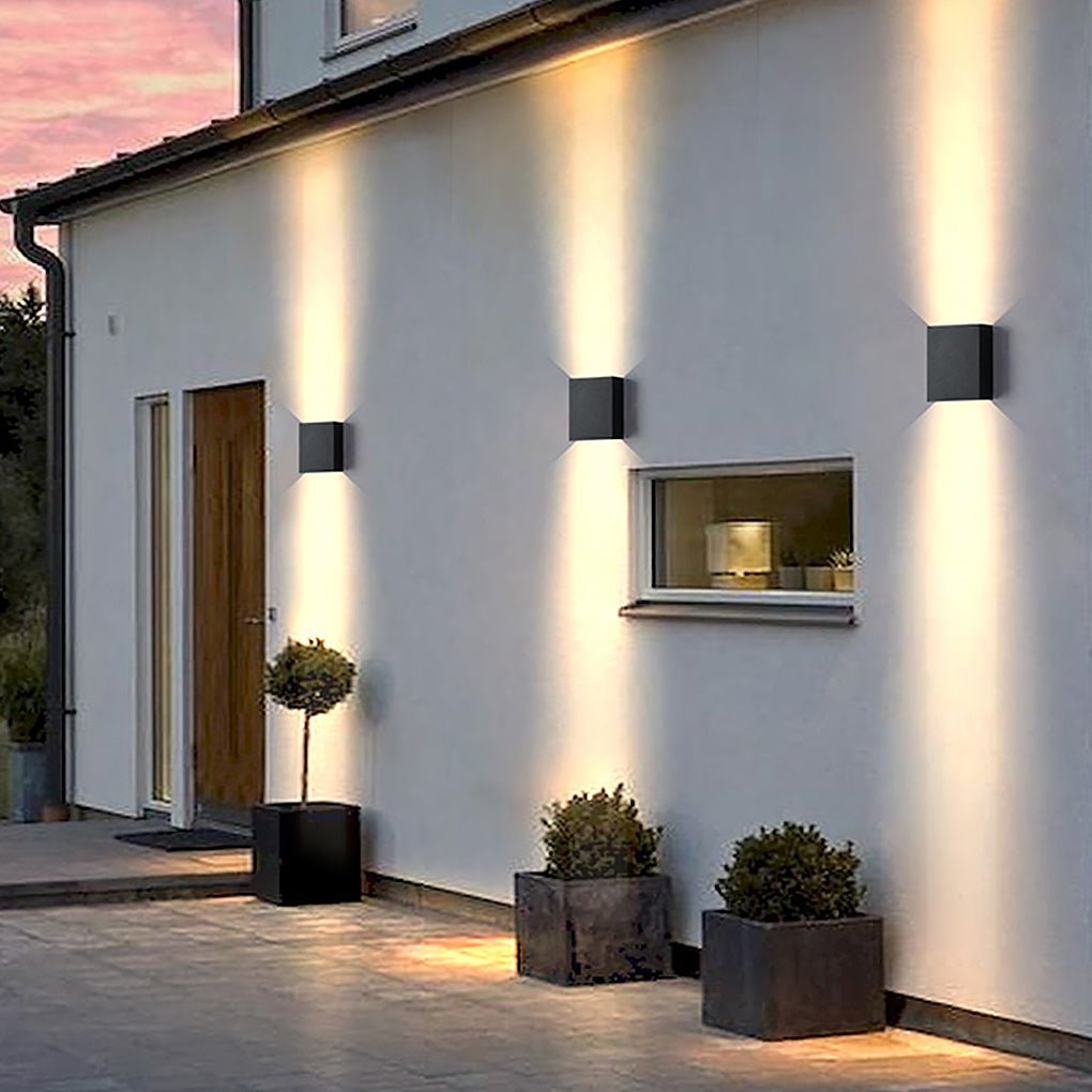 Two-way Luminous Outdoor LED Exterior Wall Lamp Post Lamp for Courtyard Balcony - Dazuma