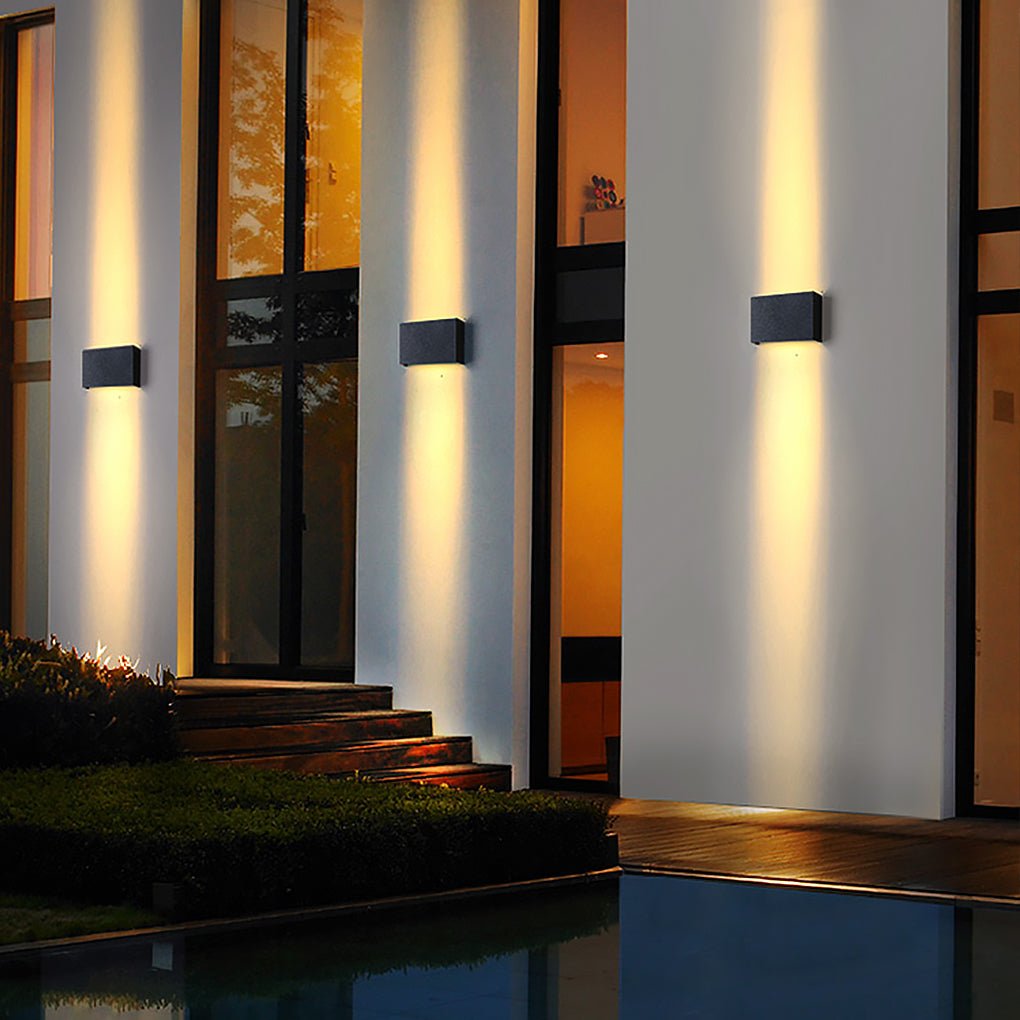 Gorgeous Led Up Down Exterior Lights Modern Outdoor Wall Lighting - Dazuma
