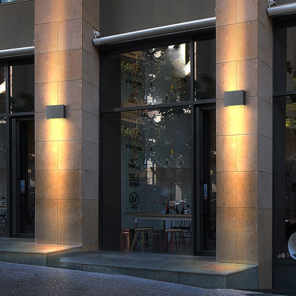 Two-way Luminous Outdoor LED Exterior Wall Lamp Post Lamp for Courtyard Balcony - Dazuma