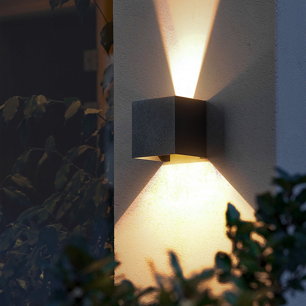 Two-way Luminous Outdoor Waterproof LED Wall Light with Adjustable Beam Angle - Dazuma
