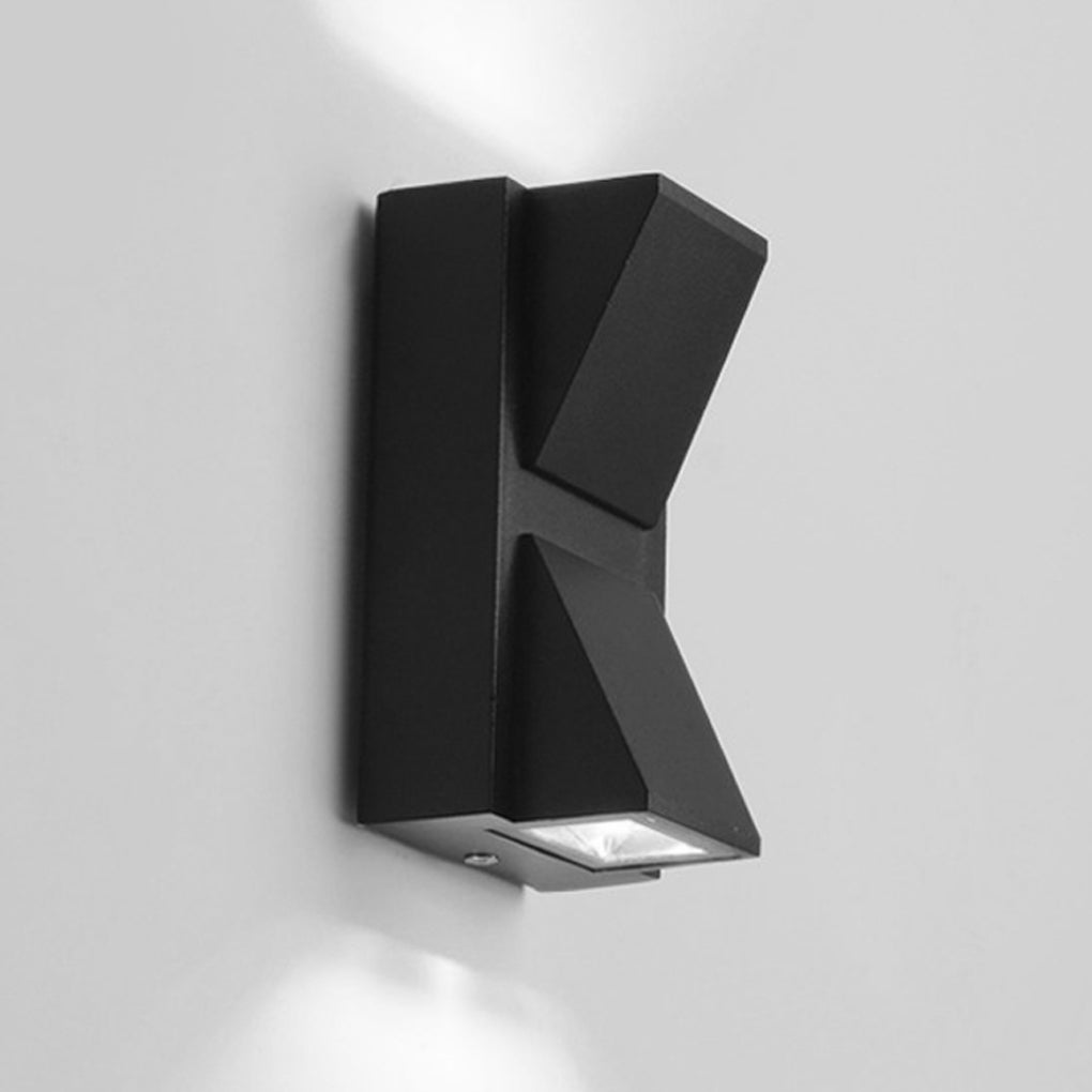 Waterproof Up & Down K - Type Black LED Outdoor Wall Lights