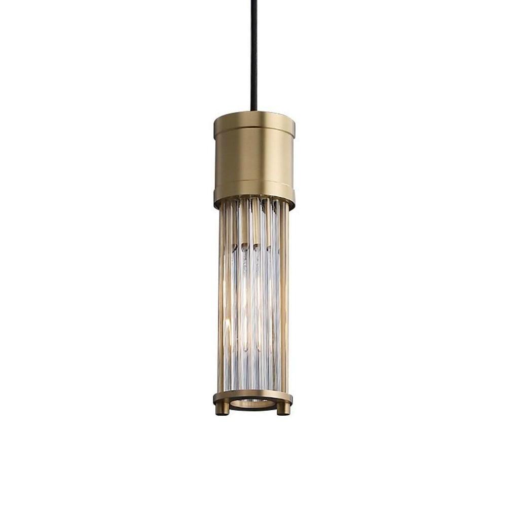 3'' LED 1-Light Lantern Desgin Pendant Light Modern Copper Crystal Island Lights