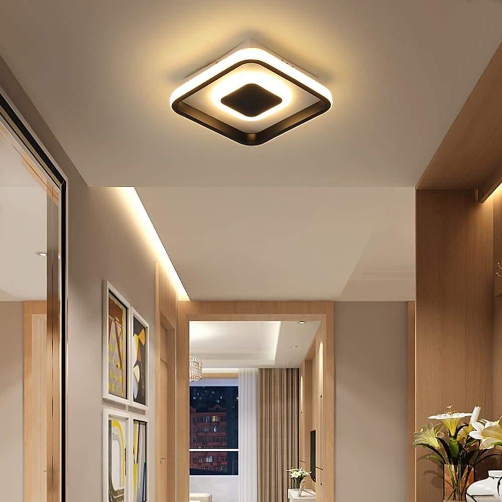 8'' LED 1-Light Flush Mount Lights Modern LED Metal Acrylic Linear Ceiling Lights-dazuma