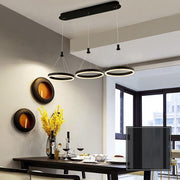3 - ring Dimmable LED Modern Chandeliers Pendant Light Hanging Lamp