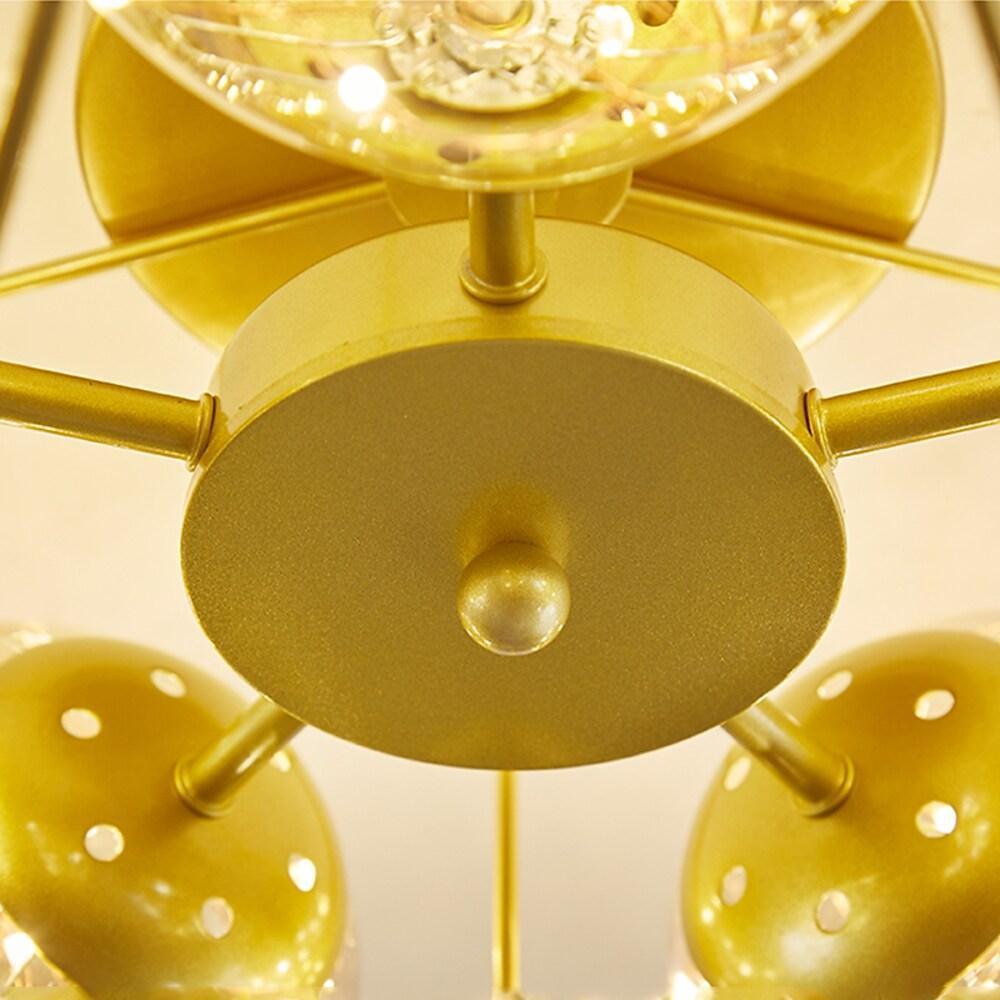 5 Light 5 - pointed Star Design LED Modern Flush Mount Ceiling Lighting