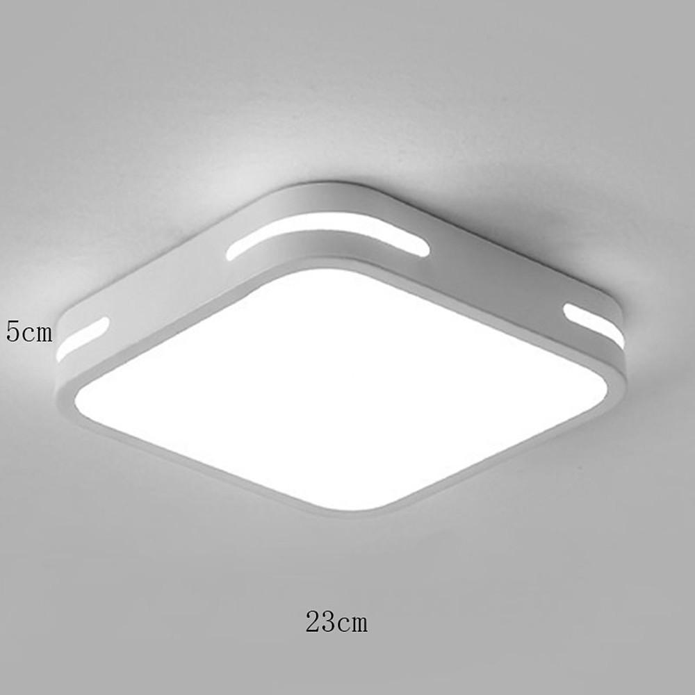 9'' LED 1-Light Lantern Desgin Flush Mount Lights Modern Metal Acrylic Lantern Design-dazuma