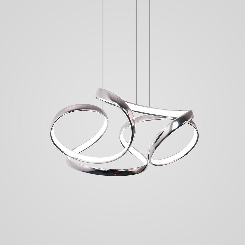 18'' LED 1-Light Chandelier LED Artistic Aluminum Silica gel Novelty Sputnik Circle Design