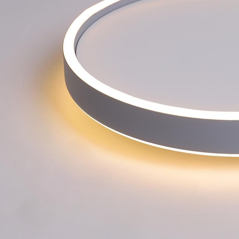 Ultra thin LED ceiling light side view showing slim circular profile.