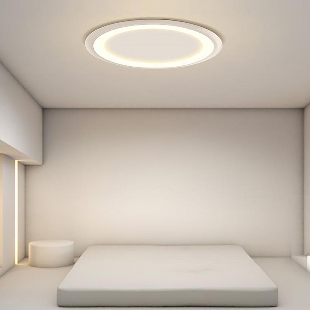 Ultrathin Roundness Flush Mount LED Lights Acrylic Ceiling Light - Dazuma