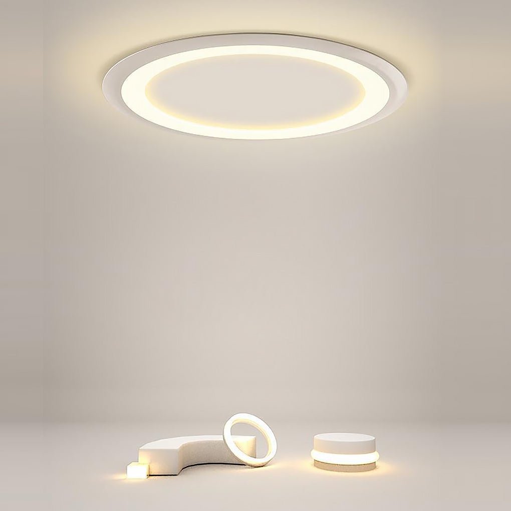 Ultrathin Roundness Flush Mount LED Lights Acrylic Ceiling Light - Dazuma