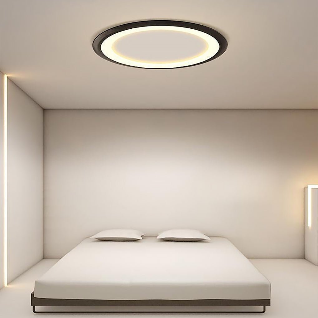 Ultrathin Roundness Flush Mount LED Lights Acrylic Ceiling Light - Dazuma