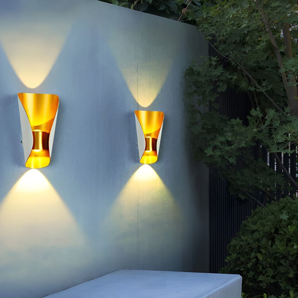 Unique Creative Up and Down Lights Outdoor Wall Lights Waterproof Wall Sconces Wall Lamp - Dazuma