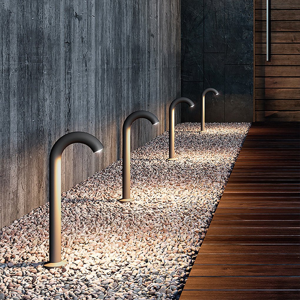 Curved Arch Aluminum LED Outdoor Light for Paths and Gardens