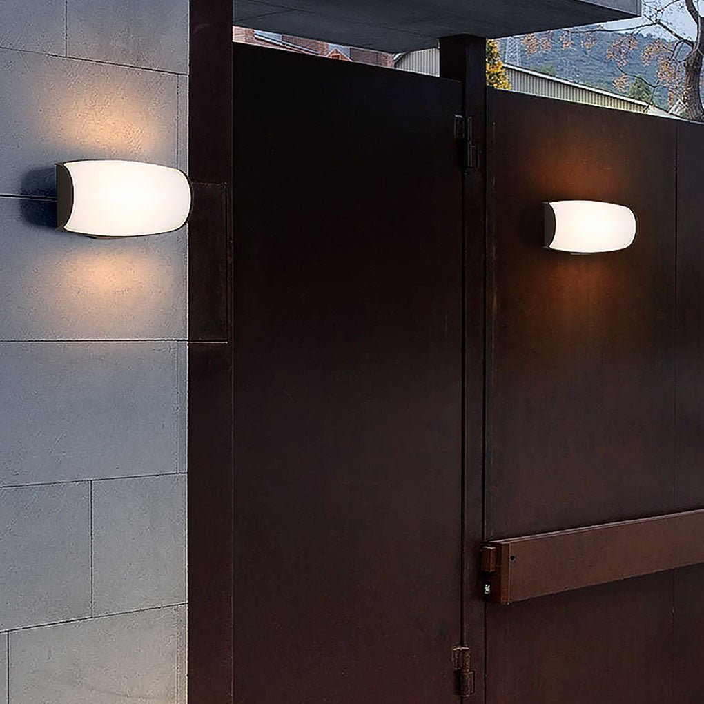 Unique Double - layer Lampshade Waterproof Outdoor LED Wall Lamp for Villa Courtyard Balcony