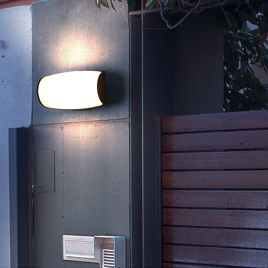 Unique Double-layer Lampshade Waterproof Outdoor LED Wall Lamp for Villa Courtyard Balcony - Dazuma