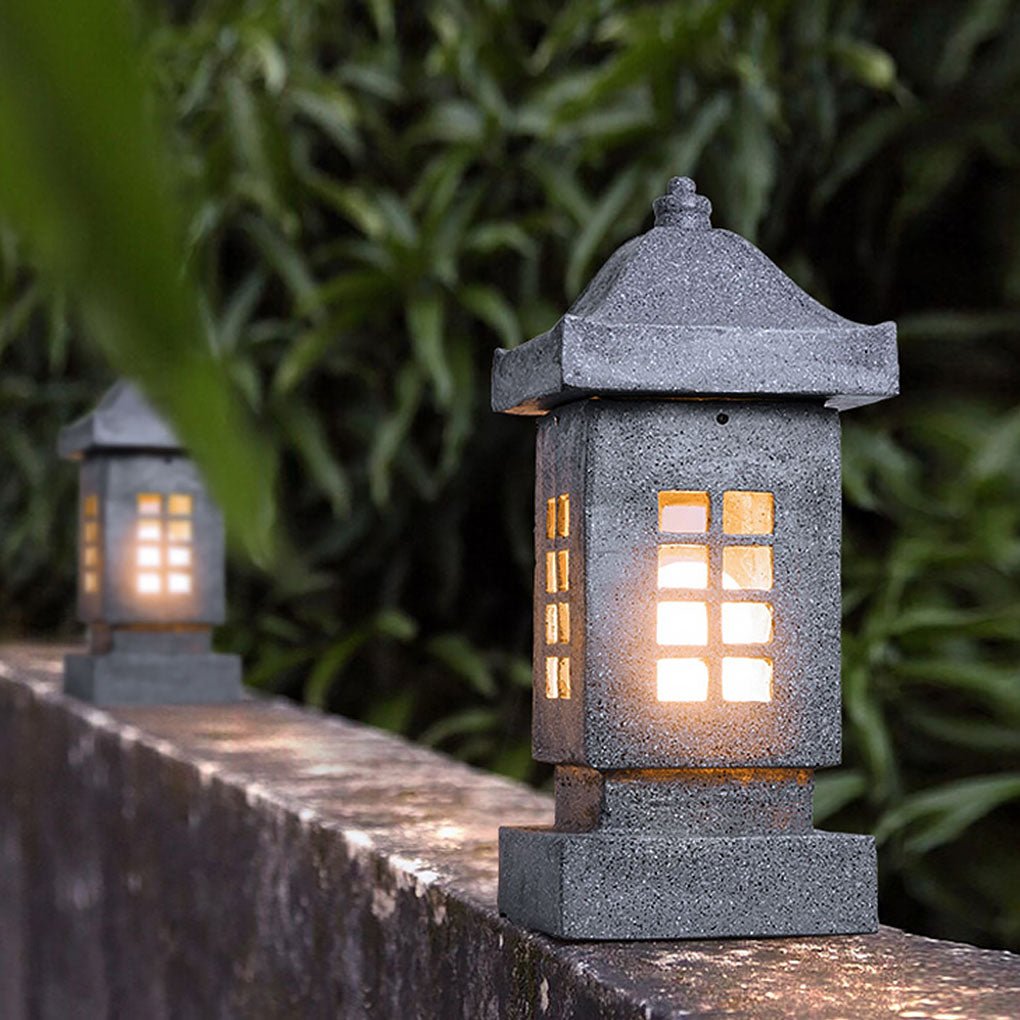 Unique Outdoor Waterproof Imitation Stone Pillar Landscape Lighting Decorative Lamp - Dazuma