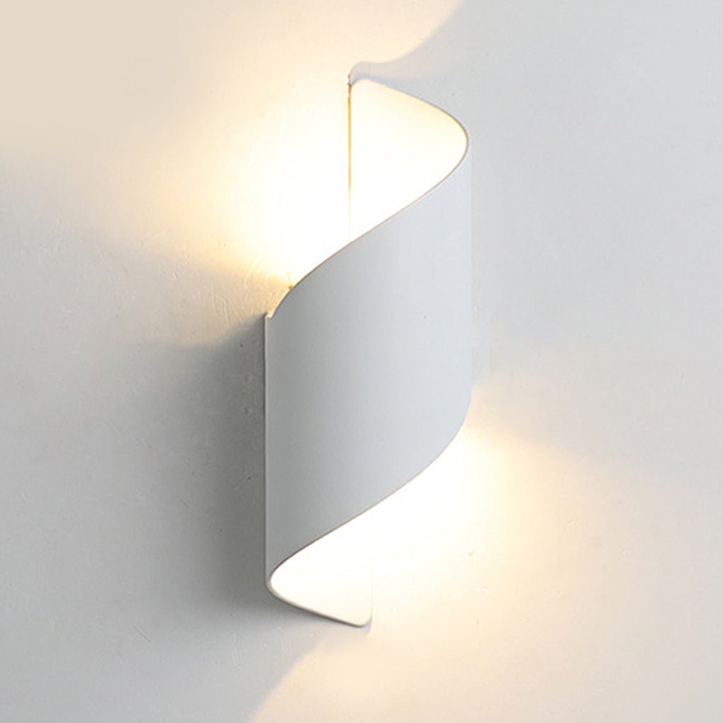 Unique Spiral Design LED Waterproof Two-way Luminous Wall Light for Aisle Balcony - Dazuma