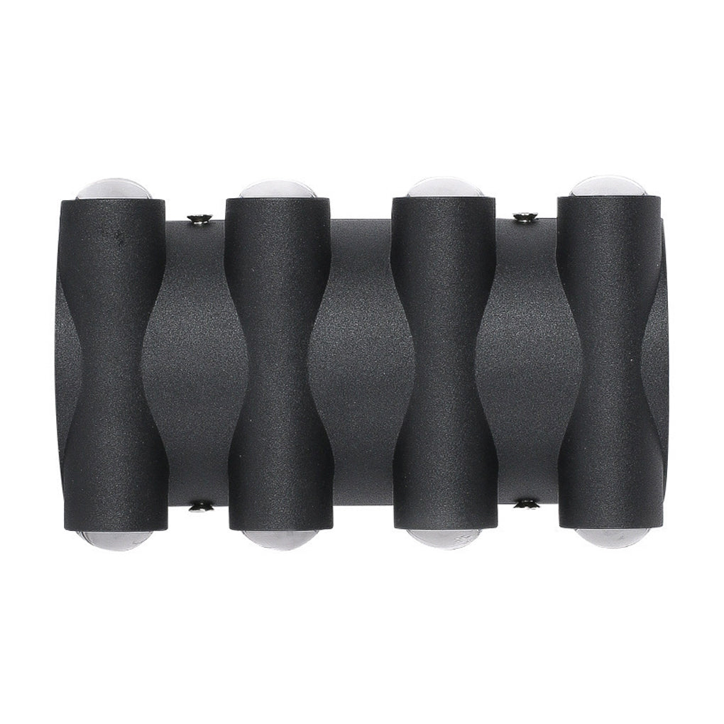 Up and down light wall sconce with multiple lights arranged for modern outdoor lighting.