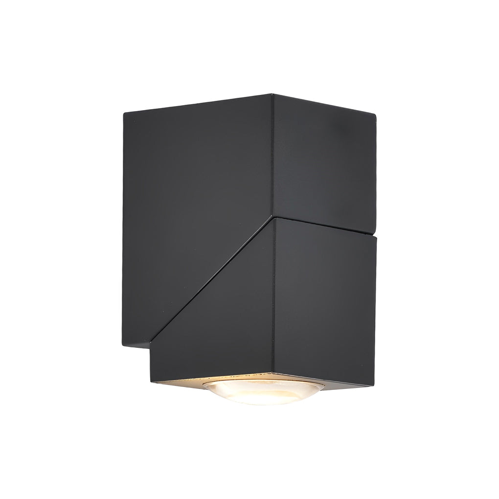 Up down sconce outdoor light showcasing internal LED and motion sensor for energy-efficient outdoor lighting.