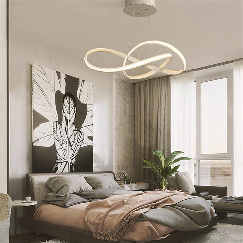 Transform your space with mobius ring pendant light modern elegant LED pendant fixture, featuring stylish curves and bright LED illumination.