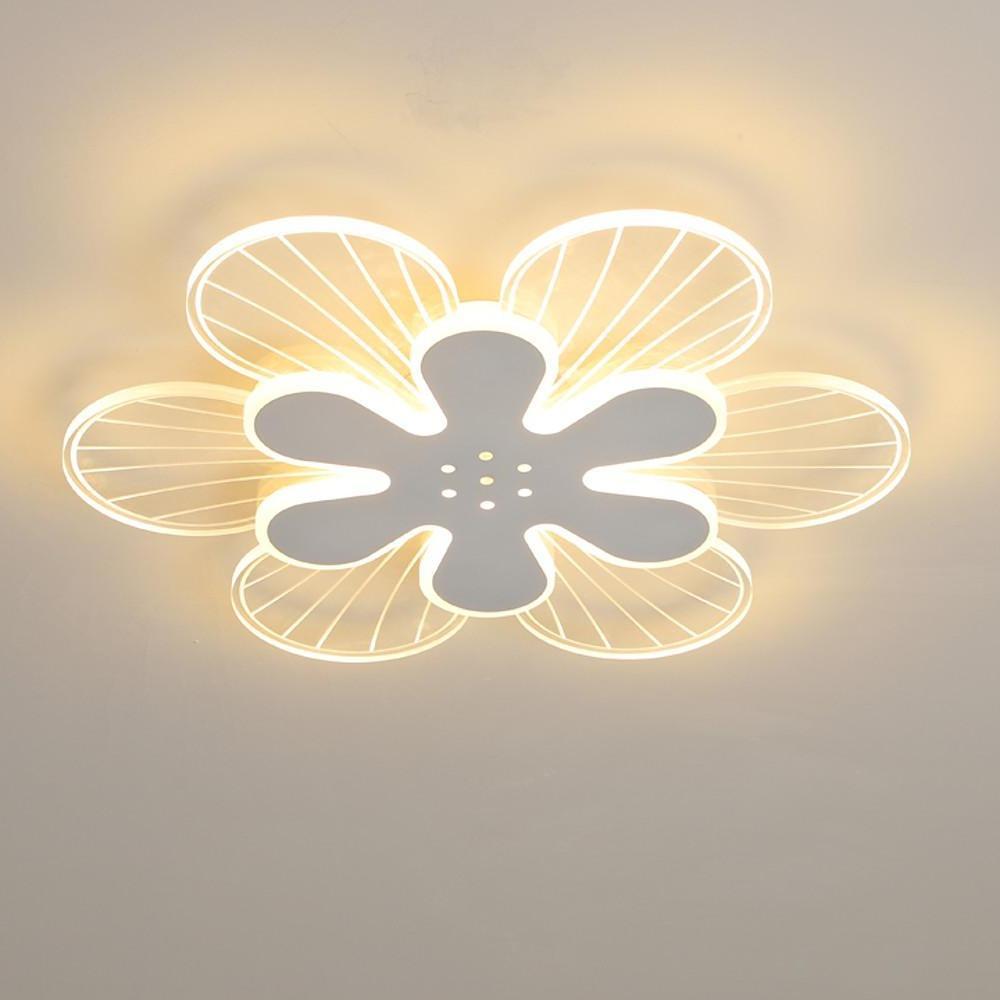 17'' LED 1-Light Geometric Shapes Dimmable Flush Mount Lights Modern Chic & Modern Metal Acrylic Geometrical Dimmable Ceiling Lights
