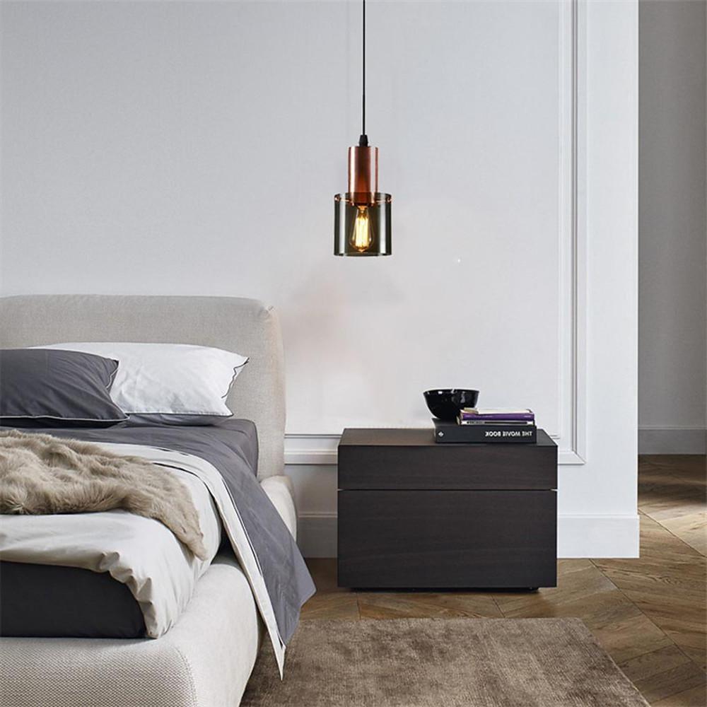 6'' LED Halogen 1-Light Mini Style New Design Pendant Light Nordic Style Metal Glass Mini Island Lights-dazuma