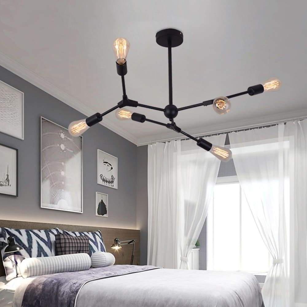 9 - light LED Irregular Design Metal Nordic Chandeliers Pendant Lights