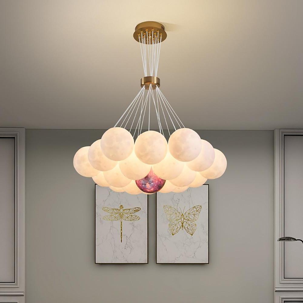 16'' LED 19 Bulbs 13 Bulbs 7-Light Single Design Pendant Light Nordic Style LED Glass Metal Pendant Lights-dazuma