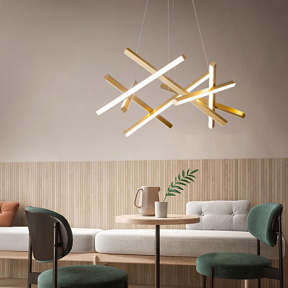 8 - light Modern LED Sputnik Chandelier Stylish Island Lighting for Kitchen, Dining Room